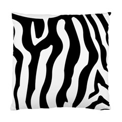 Zebra Horse Skin Pattern Black And White Standard Cushion Case (one Side)