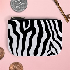 Zebra Horse Skin Pattern Black And White Mini Coin Purses