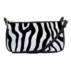 Zebra Horse Skin Pattern Black And White Shoulder Clutch Bags