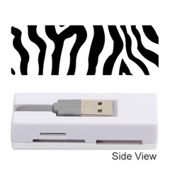 Zebra Horse Skin Pattern Black And White Memory Card Reader (stick)  by picsaspassion