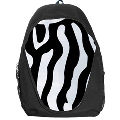 Zebra Horse Skin Pattern Black And White Backpack Bag