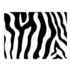 Zebra Horse Skin Pattern Black And White Double Sided Flano Blanket (mini) 