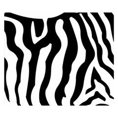 Zebra Horse Skin Pattern Black And White Double Sided Flano Blanket (small) 