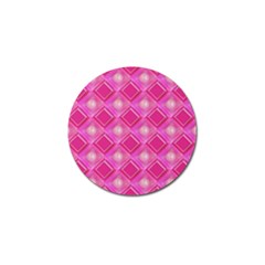 Pink Sweet Number 16 Diamonds Geometric Pattern Golf Ball Marker (10 Pack) by yoursparklingshop