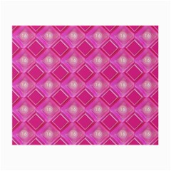 Pink Sweet Number 16 Diamonds Geometric Pattern Small Glasses Cloth by yoursparklingshop