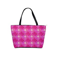 Pink Sweet Number 16 Diamonds Geometric Pattern Shoulder Handbags by yoursparklingshop