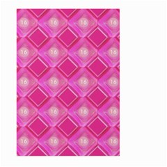 Pink Sweet Number 16 Diamonds Geometric Pattern Large Garden Flag (two Sides) by yoursparklingshop