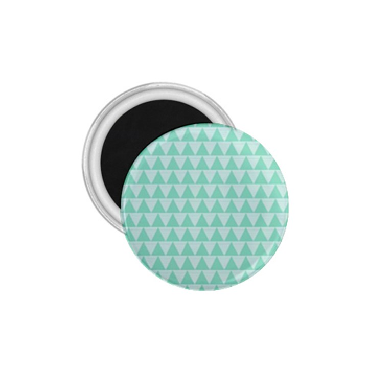 Mint color triangle pattern 1.75  Magnets