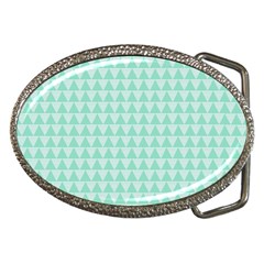 Mint Color Triangle Pattern Belt Buckles