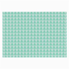 Mint Color Triangle Pattern Large Glasses Cloth (2-side)