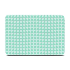 Mint Color Triangle Pattern Plate Mats by picsaspassion