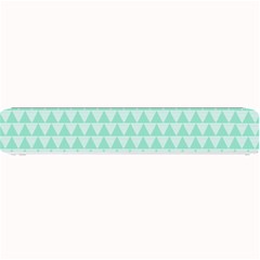 Mint Color Triangle Pattern Small Bar Mats by picsaspassion