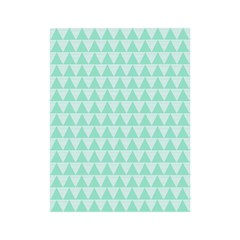 Mint Color Triangle Pattern Shower Curtain 48  X 72  (small) 