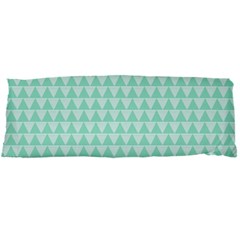 Mint Color Triangle Pattern Body Pillow Case Dakimakura (two Sides)