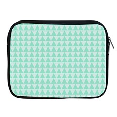 Mint Color Triangle Pattern Apple Ipad 2/3/4 Zipper Cases