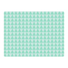 Mint Color Triangle Pattern Double Sided Flano Blanket (mini) 