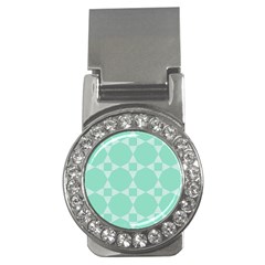 Mint Color Star - Triangle Pattern Money Clips (cz) 