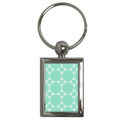 Mint Color Star - Triangle Pattern Key Chains (rectangle) 