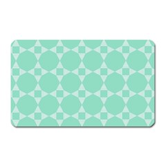 Mint Color Star - Triangle Pattern Magnet (rectangular)