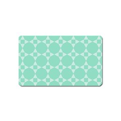 Mint Color Star - Triangle Pattern Magnet (name Card) by picsaspassion