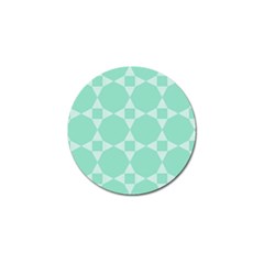 Mint Color Star - Triangle Pattern Golf Ball Marker