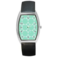 Mint Color Star - Triangle Pattern Barrel Style Metal Watch