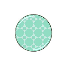 Mint Color Star - Triangle Pattern Hat Clip Ball Marker