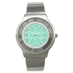 Mint Color Star - Triangle Pattern Stainless Steel Watch