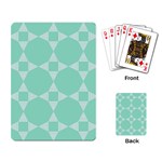 Mint color star - triangle pattern Playing Card Back