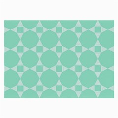 Mint Color Star - Triangle Pattern Large Glasses Cloth (2-side)