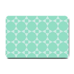 Mint Color Star - Triangle Pattern Small Doormat 