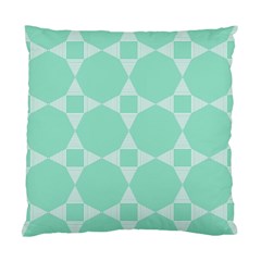 Mint Color Star - Triangle Pattern Standard Cushion Case (one Side)