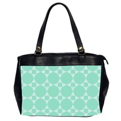 Mint Color Star - Triangle Pattern Office Handbags (2 Sides) 