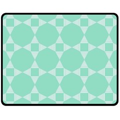 Mint Color Star - Triangle Pattern Fleece Blanket (medium) 