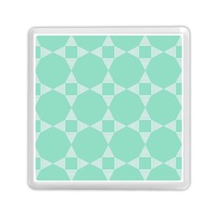 Mint Color Star - Triangle Pattern Memory Card Reader (square) 