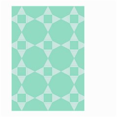 Mint Color Star - Triangle Pattern Small Garden Flag (two Sides) by picsaspassion