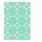 Mint color star - triangle pattern Small Garden Flag (Two Sides) Front