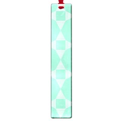 Mint Color Star - Triangle Pattern Large Book Marks by picsaspassion