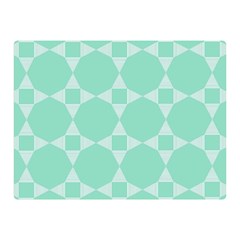 Mint Color Star - Triangle Pattern Double Sided Flano Blanket (mini) 