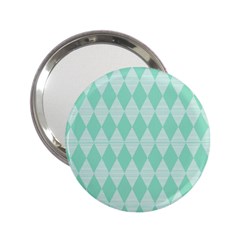 Mint Color Diamond Shape Pattern 2 25  Handbag Mirrors