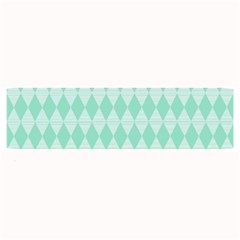 Mint Color Diamond Shape Pattern Large Bar Mats