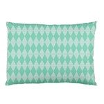 Mint color Diamond shape pattern Pillow Case 26.62 x18.9  Pillow Case