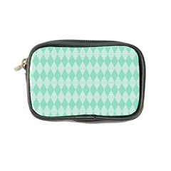 Mint Color Diamond Shape Pattern Coin Purse