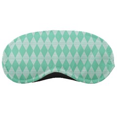 Mint Color Diamond Shape Pattern Sleeping Masks by picsaspassion