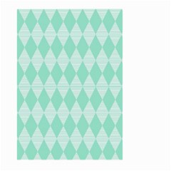 Mint Color Diamond Shape Pattern Large Garden Flag (two Sides) by picsaspassion