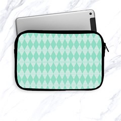 Mint Color Diamond Shape Pattern Apple Ipad Mini Zipper Cases by picsaspassion