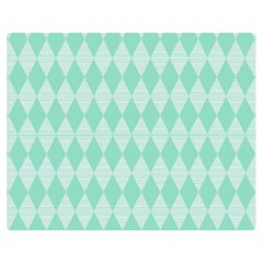 Mint Color Diamond Shape Pattern Double Sided Flano Blanket (medium) 