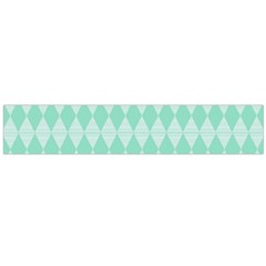 Mint Color Diamond Shape Pattern Flano Scarf (large)