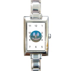 Smiley Rectangle Italian Charm Watch by picsaspassion