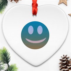 Smiley Heart Ornament (2 Sides)